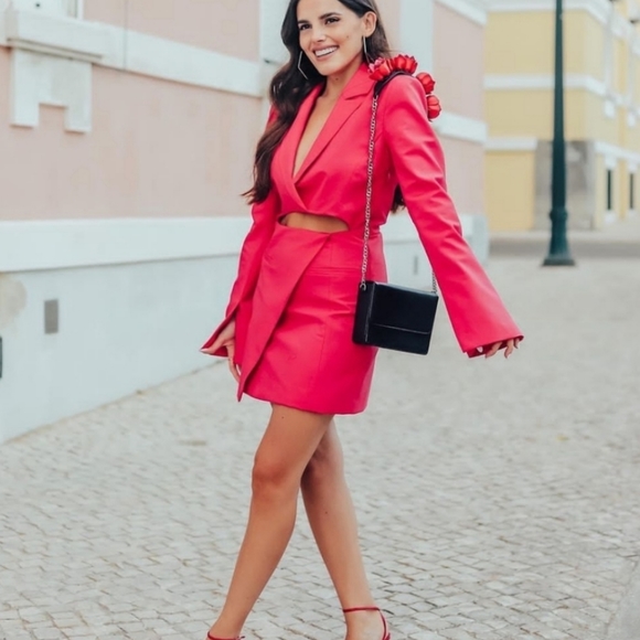 NWT Zara Cut Out Blazer Dress, Size XS - Picture 5 of 13